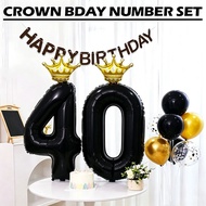 Party Decoration Birthday 32inch Number Balloons 30 40 50th Anniversary Backdrop Table Centerpiece