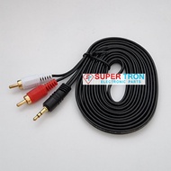 RCA Audio Cable 2 to 1 Aux 3.5mm 3Mtr