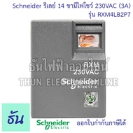 Schneider Miniature Plug In Relays รุ่น  RXM4 รีเลย์ 14ขา 4คอนแทค 220VAC 24VDC ตัวเลือก RXM4LB2P7  R