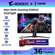 AORUS FO27Q5P 27 Gaming Monitor" QD-OLED QHD 500Hz 0.03ms 99% DCI-P3 300nits|Mini DP 2.1 USB-C|Speak