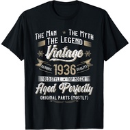 Men's cotton T-shirt 89th Birthday Gift Vintage 1936 Men Funny 89 Years Old 1936 T-Shirt