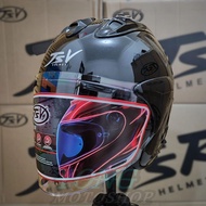 Helm TSR Ram 4 HITAM Glass Black Original Half Face TSR Helmet Ram4