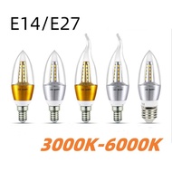 E14 E27 5W  Led Candle Light Bulb Chandelier Filament Bulb Vintage Filament Lamp