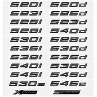 3D Car Tail Trunk Letter 520i 523i 525i 525d 530d 530i 530e 535d 540d 550d Emblem Sticker For BMW 5 