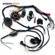 Motorcycle Full Complete Electrics Wiring Harness Cdi Stator 6 Coil For Atv Quad Pit Bike Buggy Go Kart 50cc 70cc 110cc 125cc