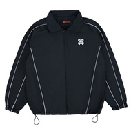 Vanguard Windbreakers Black and White Stripes Unisex Waterproof Tracktop Jacket – Axxon Threads