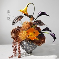 Fake Flower Simulation Model Room Decoration Entrance Green Plant New Chinese Style Floral Hotel Zen