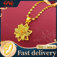 [buy 1 Take 1] COD [Ready Stock/onsale] Gold Necklace Pawnable 18 K Saudi Original Gifts for Women Necklace for Women Puregold Personalized Necklace Stainless Steel Chain Kwentas for Women Necklace Necklace Pure Gold Pawnable Sale for Men Gift for Mother