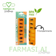 Evin Seven Day Pill Planner  (7 Compartments) 1's