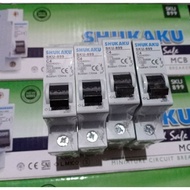 MCB SHUKAKU 1P 1A,2A,4A,6A,10A,16A,20A BLACK MCB SHUKAKU