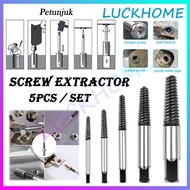 5PCS/Set Broken Tap Pipe Removal Tool Broken Broken Bolt Opening Tool Faucet Pipe Screw Extractor Ta