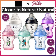 TOMMEE Tippee Natural Start Baby Milk Bottle 5oz/9oz/11oz PP Glass PPSU Botol Susu