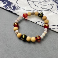 紫鋰輝 崖柏木 瑪瑙 淨化  禮物 能量石水晶手鍊 日本直郵