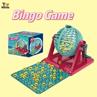 Bingo Game Set Bingo Lotto Lottery Family Cage Balls Cards Counters Party Bingo Game
