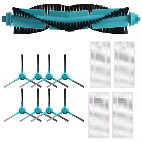 Side Brush Roller Brush Filter Replacement for Cecotec for Conga 1690, 1890, 2090, 2290 Panoramic an