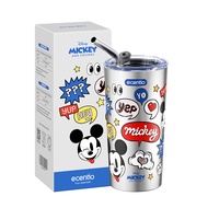 【voucher 20k】【Original】ecentio tumbler minum stainless sedotan Disney Micky 550ml