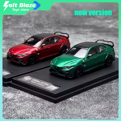 MOTOR GALLERY MG 1/64 Alfa Romeo GTAm Alloy Diecast Car Modl Room Ornament Model Simulation Collecti