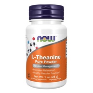 NOW Foods L-Theanine Pure Powder 1 oz (28 g) Stress Control* Amino Acid Can Mix With Water or Juice