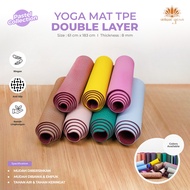 Sports Mat TPE Eco Friendly Yoga Mat TPE Double Layer 8mm Yoga Mat/ 8mm Gymnastics Mat/ 8mm Thick Yo