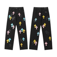 Chrome Hearts Chrome Hearts Jeans High Street Slim Jeans Trendy Feeling