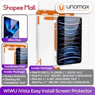 Tempered Glass iPad 9/8/7/Air 5/4/Pro 11"/12.9" (M1/M2) WiWU iVista Easy Install Screen Protector