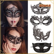 ROWANS Half Face Mask, Cosplay Face Cover Masquerade Masks, Retro Party Props Costume Props Masquerade Party Couple Masks Women Men
