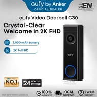 eufy Video Doorbell C30 | 2K HD Video Doorbell | AI Human Detection | Two-Way Audio | No Monthly Fee