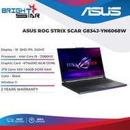ASUS ROG Strix Scar 18 G834J-YN6068W (18 QHD IPS 240HZ|I9-13980HX|64GB DDR5|1TB + 1TB G4 NVME|RTX409