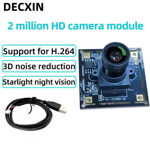 Support H.264 3D noise reduction 30fps low light night vision 2MP USB camera module with SONY IMX291