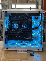 คอมประกอบV4 56เทรด 2 CPU intel xeon E5 2690v4 x2 28c/56t /Ram ecc 32-128gb ECC DDR4/Vga RX5700XT 8gb