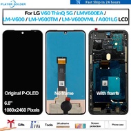 Original P-OLED For LG V60 ThinQ 5G LMV600EA LM-V600 LM-V600TM Pantalla lcd Display Touch Panel Scre
