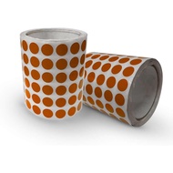 Orange Sticky Label 12x12mm 5000 Sheets Small Dot Identification Coding Label