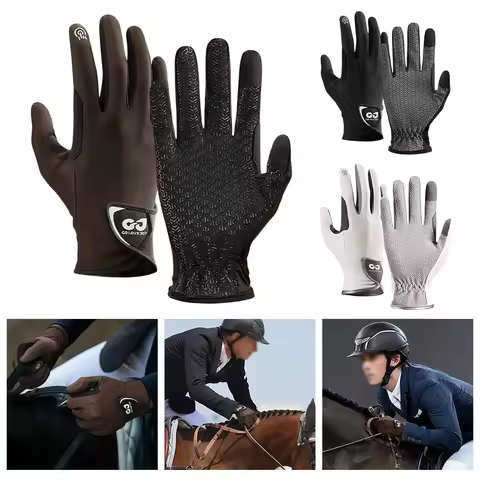 Breathable Riding Gloves Equestrian Horse Riding Gloves Lightweight Breathable Baseball Sports Glove