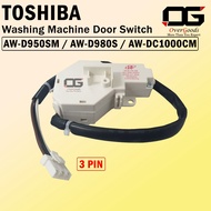 Toshiba AW-D950SM / AW-D980S / AW-DC1000CM / DLS-15-4E Lid Lock Switch Washing Machine Door Switch /