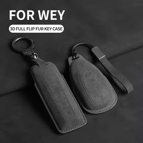 Car Key Case Cover For Great Wall WEY X S VV7 GT8 GT Coffee 01 02 Auto Remote Key Protective Shell 4