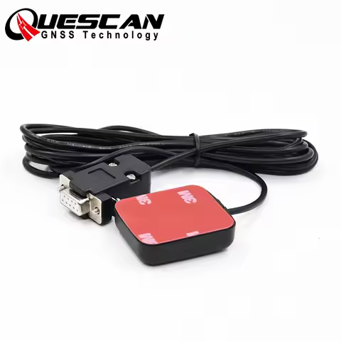 QUESCAN 5V RS232 NMEA0183 GPS Antenna Receiver DB9 female Interfacer for Industrial Controller NMEA 