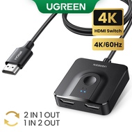 Ugreen 70607 CM311 2-in-1-out HDMI signal combiner HDMI 2.0 60Hz Switch (2-way support, 1 meter mold