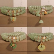 Hot-selling Small Fresh Biyu Butterfly Bracelet Female Double Circle Longevity Lock Crystal Student 