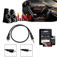 【SUIT*】 3 5mm to Micro USB Car AUX  Nylon Braided Cord Cable For PC Car Phone