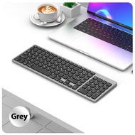 GOOJODOQ【ผลิตภัณฑ์ใหม่】 3-Mode Bluetooth keyboard 102 keys Wireless Keyboard Mouse Set For Macbook L