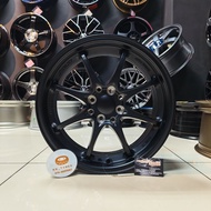 [4PCS] New Sport Rim 16inch CE28 16X7JJ ET38 8H100/114.3 FLAT BLACK