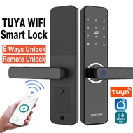 DoorLockDigital TUYA Smart Door Lock Wifi Digital Lock Airbnb Apartment Security Fingerprint Lock Ku