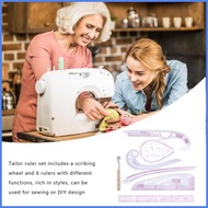 French Curve Ruler Pattern Making Curve Guide 7 Pieces French Fabric Sewing Tools for Quilters Begin