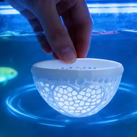 Floating betta shelter Betta hammock Floating betta hiding place 3D printed aquarium hammock Betta F