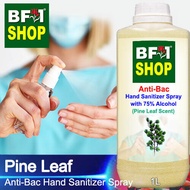 Anti Bacterial Hand Sanitizer Spray with 75% Alcohol - Pine Leaf Anti Bacterial Hand Sanitizer Spray - 1L