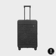 【BRIC S】BY Ulisse 28吋 超輕量可擴充 PP材質拉鍊行李箱- 黑色