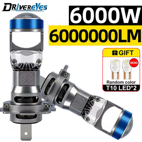 Bi LED H7 H4 H11 Car Bulbs Mini Projector Lens Canbus H8 H9 9005 9006 HB3 HB4 9012 HIR2 6000W Bright