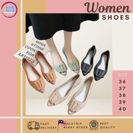 𝗶𝗕𝗜𝗗 - Women Slip-Ons Ladies Flat Jelly Shoes Office Shoes / Kasut Sarung Perempuan Tertutup Jenis G