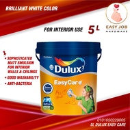 🔥 5L Dulux Easy Clean Dulux Brilliant White Paint Dulux Paint 5 Liter Dulux Easy Clean 5L Cat Putih 