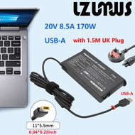 LZUMWS 170W Charger for Lenovo USB AC Adapter For ThinkPad W540 W541 Ideapad Y720-15IKB T440s T450 T
